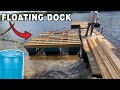 Building a Floating Dock DIY - how to build a dock with Barrels