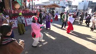 スーダラ節（生演奏）　2025年新春100人商店街８　餅つき＆練り歩き楽団＆盆踊り　ココティすぎと広場　埼玉県北葛飾郡杉戸町