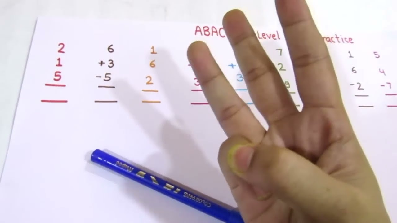 Finger Abacus Part 1 Abacus First Level Parctice Question Practice