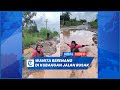 Viral Wanita Berenang dan Memancing di Jalan Rusak, Dari Dulu Tak Pernah Diperbaiki