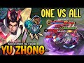 WTF DAMAGE!! YU ZHONG 1 VS ALL BRUTAL DAMAGE BUILD 100% MONSTER  - YU ZHONG EXP LANE GAMEPLAY