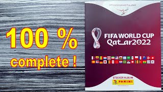 Panini Album "FIFA World Cup Qatar 2022" - 100 % COMPLETE / FULL / LLENO / COMPLETO