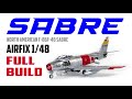 Airfix 2022 NEW RELEASE North American F-86F-40 Sabre 1/48th scale FULL BUILD - HD 1080p