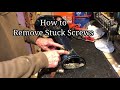 How to Remove Stuck Screws 1955 5.5 HP Evinrude Beginners Guide to Restore Vintage Outboards