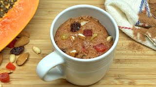 Eggless Fruit Cake in a Mug | No Oven, No Alcohol cake recipe