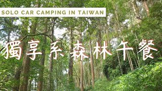 獨享系不用改裝的一人車宿 | Solo camping no talking | 女子一人車泊 | FEMALE SOLO CAMPING | 森林獨享自製便當｜石棹 | TAIWAN | 台灣