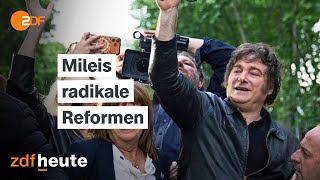 Argentiniens Präsident unter Druck - Mileis Reformen spalten das Land  | auslandsjournal