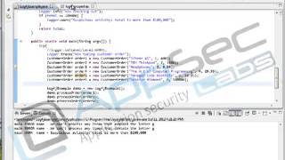 Java Secure Coding: Security Logging 9 1 Log4J