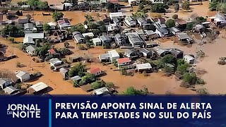 Chuva ganha força no Rio Grande do Sul | Jornal da Noite