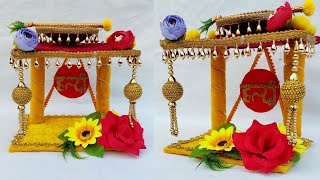 Haldi Thali Decoration at Home| Haldi Decoration Ideas at home| haldi Thali Decoration haldi Plate