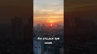 Sun down at 6.