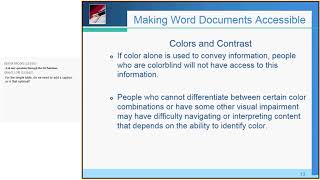 Making Documents Accessible Training