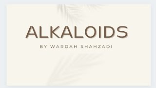 ALKALOIDS | TROPANE ALKALOIDS