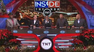 Inside The NBA (on TNT) "Throwback" Full Episode – Chariots Of Backfire Race – 12/12/13