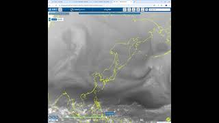 気象庁｜気象衛星ひまわり  01月23日から24日明け方にかけての水蒸気画像