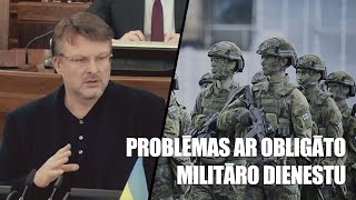 PROBLĒMAS AR OBLIGĀTO MILITĀRO DIENESTU | Ainārs Šlesers 15.12.2022.