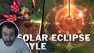 Kayle 1v9 Reacting to NEW Solar Eclipse Kayle Skin!