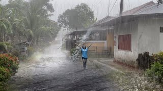 Heavy Rain Super Extreme And Thunderstorm Wind Hilly Red soil, 99% It's time to sleep well