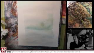 Dynamic Watercolor - Bob Ross Happy Trees & painting with Katanas. - Twitch Stream