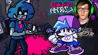 Friday night funkin' Starving artist is very unsettling with a sad ending