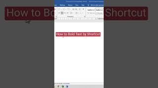 How to Bold Text in Word #word #msword #shortsvideo #shorts #ytshorts #eleganceacademy #tricks #bold