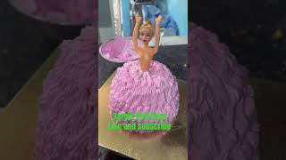 Barbie Doll Cake| How To Make a Barbie Doll Cake #cakedesign #viral #cake #shortvideo #shorts
