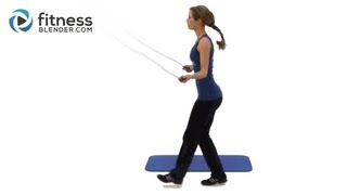 Jump Rope Workout Routine - Intense Home Cardio & Toning Exercises