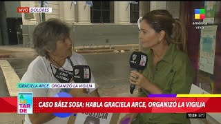 Graciela Arce, organizadora de la vigilia por Fernando: "Me movilizó el dolor de los padres"
