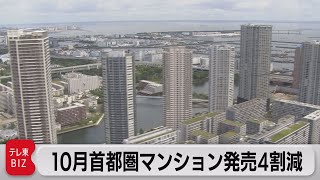 10月マンション発売戸数 ４割減少（2021年11月18日）