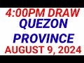 STL - QUEZON PROVINCE August 9, 2024 2ND DRAW RESULT