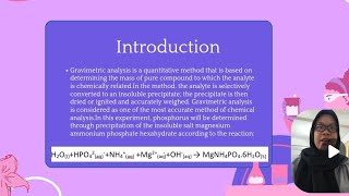 EXPERIMENT 12 : Gravimetric Analysis Of Phosphorus In Plant Food (CHM231) RAS1253B