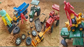 O No बच्चों ! आज तो बदमाश ने mini tractors ke tyre or trali ko hi chura Liya || @chinkiminkutoy