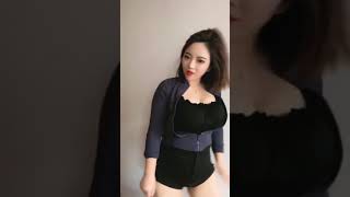 Beautiful Hot asian bouncy boobs girl #shorts #sexy #fyp #tiktok #hotgirl #bikini #dance #lingerie