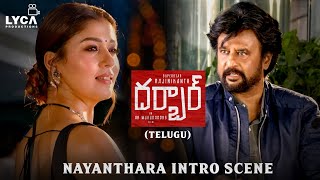 Darbar Movie Scene (Telugu) | Nayanthara Intro Scene | Rajinikanth | Nayanthara | AR Murugadoss