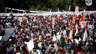 AISA, SFI, AIDSO holds massive sit-in in Delhi against Privatisation of Education