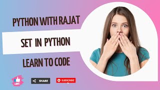 SET in Python | Data structure InPython | With Notes(In Hindi)