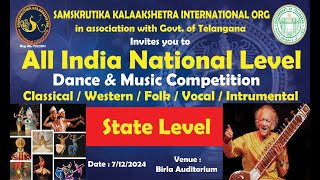 Sankrukthika kalaakshetra International ORG All India National Lavel Dance \u0026 Music Competition