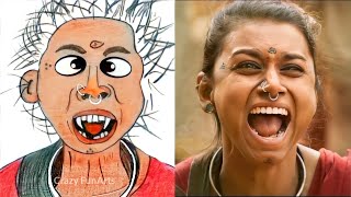 RRR Most Underrated funny video memes | Trailer, Rrr Movie Song Memes drawing #crazyfunarts Funny