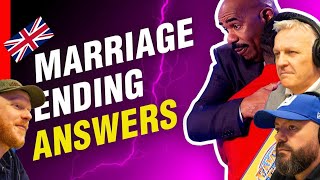 Here's how to destroy your marriage on Family Feud! REACTION!! | OFFICE BLOKES REACT!!