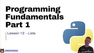 NSW Software Engineering Topic 1 Python: Part 12 - Lists