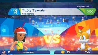 #Table Tennis(Difficulty ) Vmgaming  and Tails- Mario and Sonic at The Rio 2016 Olympic Games