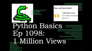 Python Basics Tutorial 1 Million Views