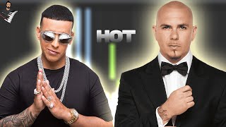 Daddy Yankee x Pitbull - Hot  | Instrumental Piano Tutorial / Partitura / Karaoke / MIDI
