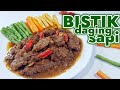 MASAKAN DAGING SAPI ENAK  -  BISTIK DAGING SAPI   ||  MASAK APA HARI INI  - RESEP DAGING SAPI SIMPLE