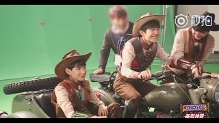 【TFBOYS - 易烊千玺】士力架《備考餓貨通緝令》TFBOYS笑傲士力架片場【十力架】