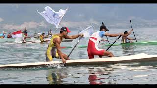 PENGIBARAN BENDERA MERAH PUTIH \u0026 BENDERA SUTAN RAJA BERSAMA ATLET  DAYUNG SULTENG PON XX PAPUA 2021