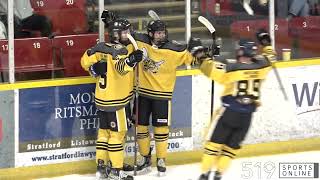 WOSHL Playoffs (Game 3) - Alvinston Killer Bees vs Stratford Fighting Irish