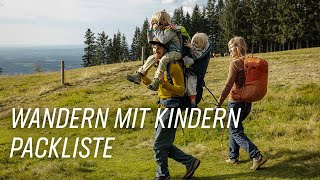 Was du auf eine Wanderung mit Kindern mitnehmen solltest (lange Version)