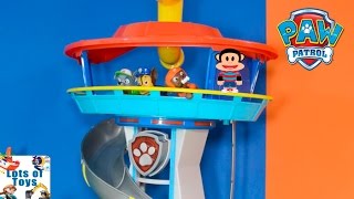 Paw Patrol Lookout and Air Patroller Rescues!! Rescue Bots Zuma, Rocky, Chuck & Friends Lots of Toys