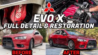 Can This Abandoned Evo Be Cleaned? Car Detailing Restoration of A Mitsubishi Evolution X